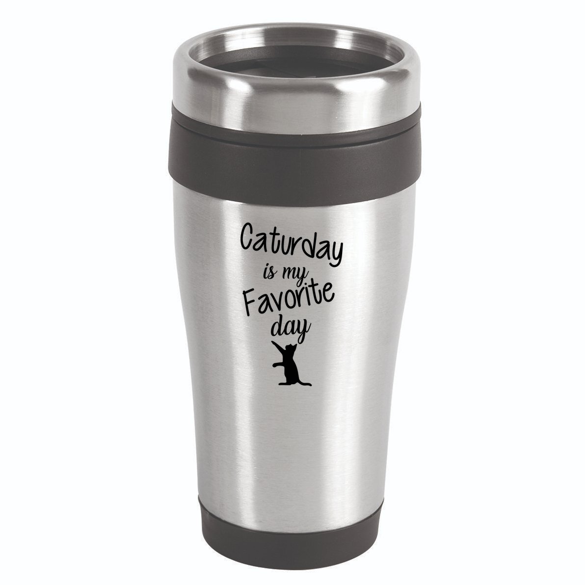 Caturday Is My Favorite Day 16oz Travel Tumbler