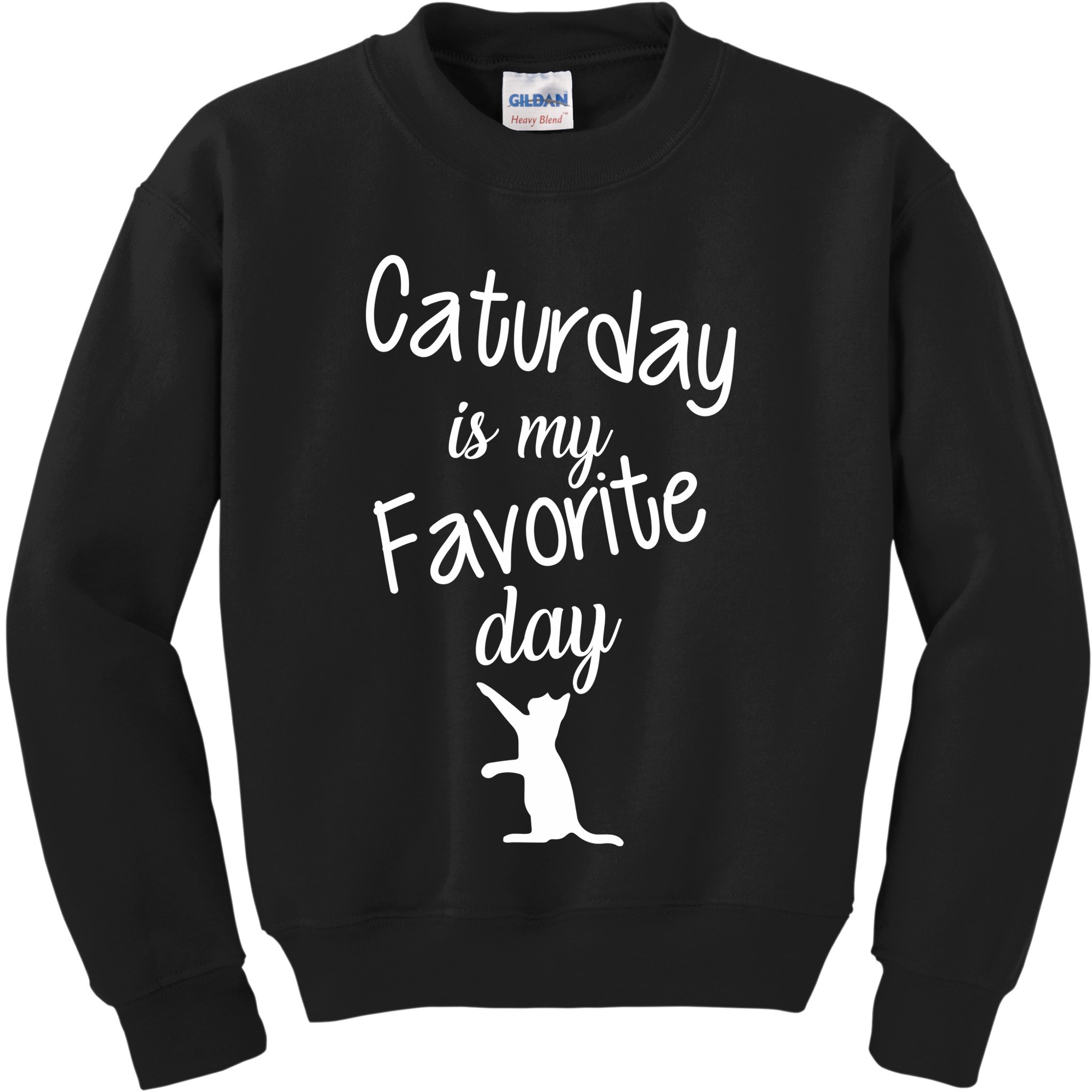 Caturday Is My Favorite Day Kids Sweatshirt