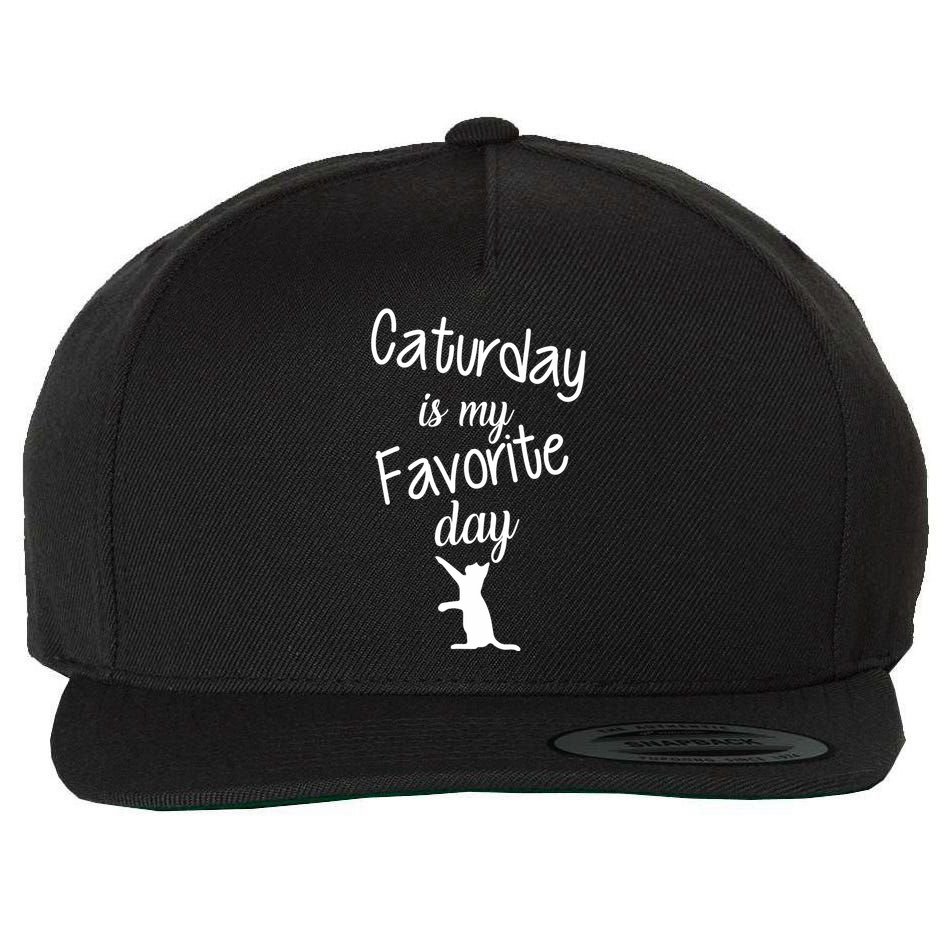 Caturday Is My Favorite Day Wool Snapback Cap
