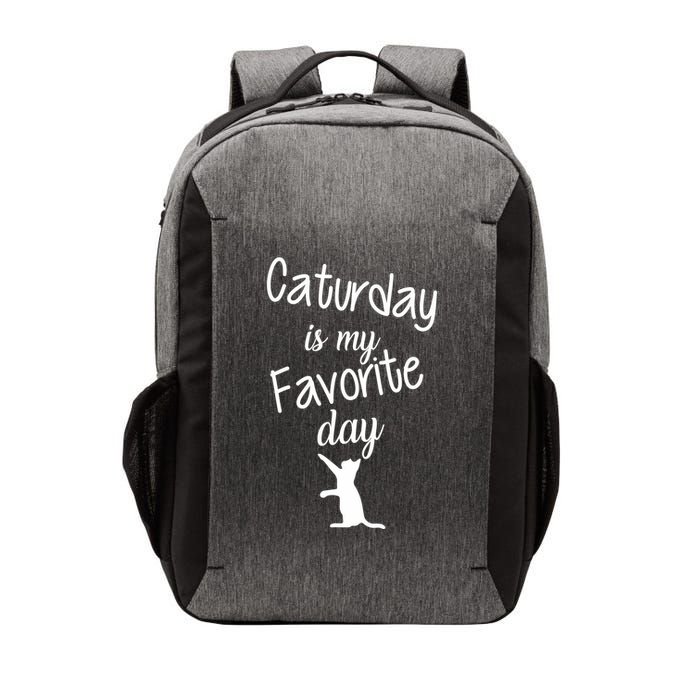 Caturday Is My Favorite Day Vector Backpack