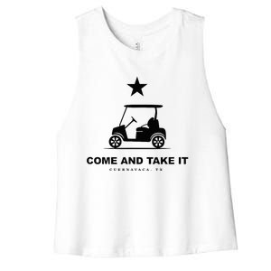 Come And Take It Women's Racerback Cropped Tank