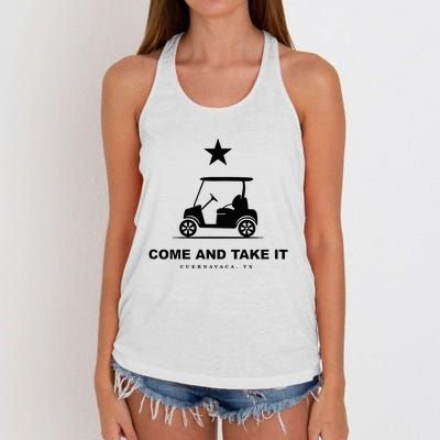 Come And Take It Women's Knotted Racerback Tank