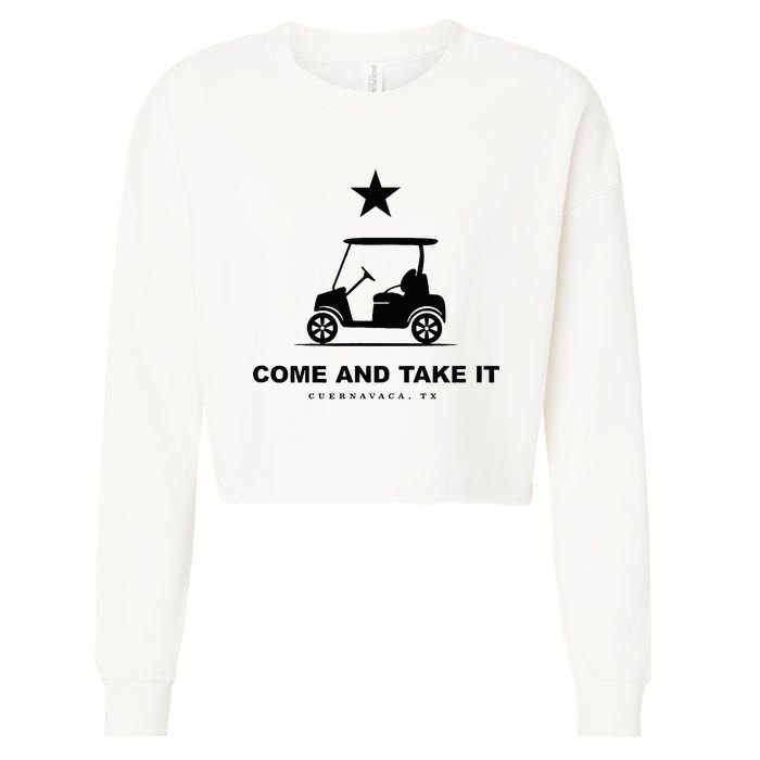 Come And Take It Cropped Pullover Crew