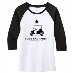 Come And Take It Women's Tri-Blend 3/4-Sleeve Raglan Shirt