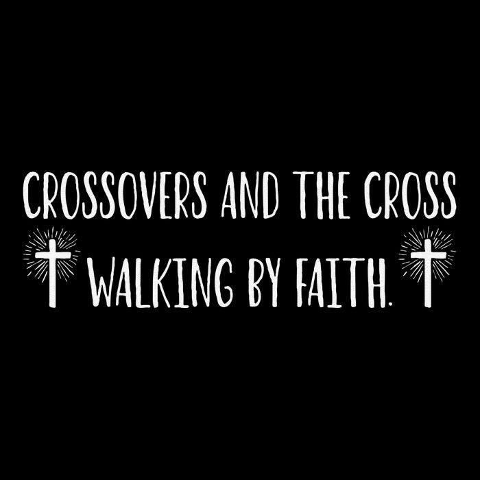 Crossovers And The Cross Walking By Faith Spiritual Believe Impact Tech Backpack