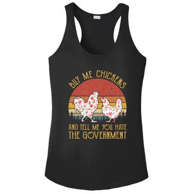 Chickens And Tell Me You Hate The Government Ladies PosiCharge Competitor Racerback Tank