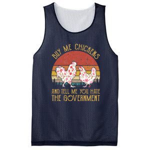 Chickens And Tell Me You Hate The Government Mesh Reversible Basketball Jersey Tank