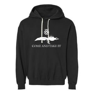 Come And Take It Fly Fishing Lure Garment-Dyed Fleece Hoodie