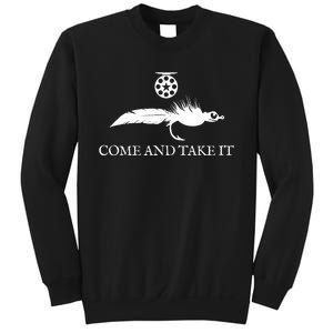 Come And Take It Fly Fishing Lure Sweatshirt