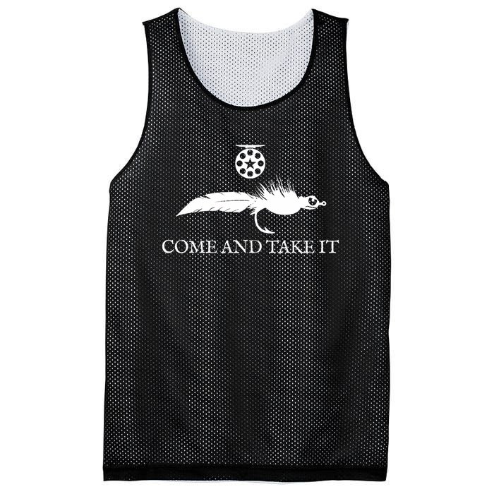 Come And Take It Fly Fishing Lure Mesh Reversible Basketball Jersey Tank