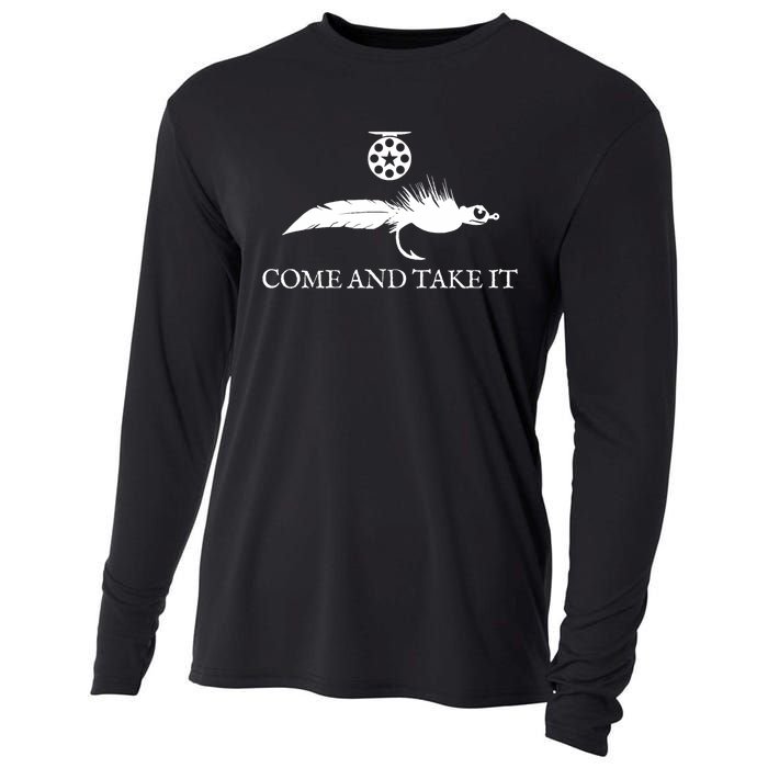 Come And Take It Fly Fishing Lure Cooling Performance Long Sleeve Crew