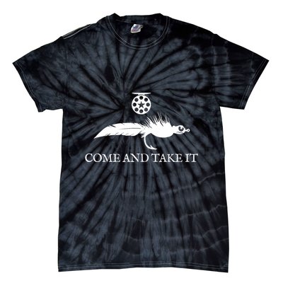 Come And Take It Fly Fishing Lure Tie-Dye T-Shirt