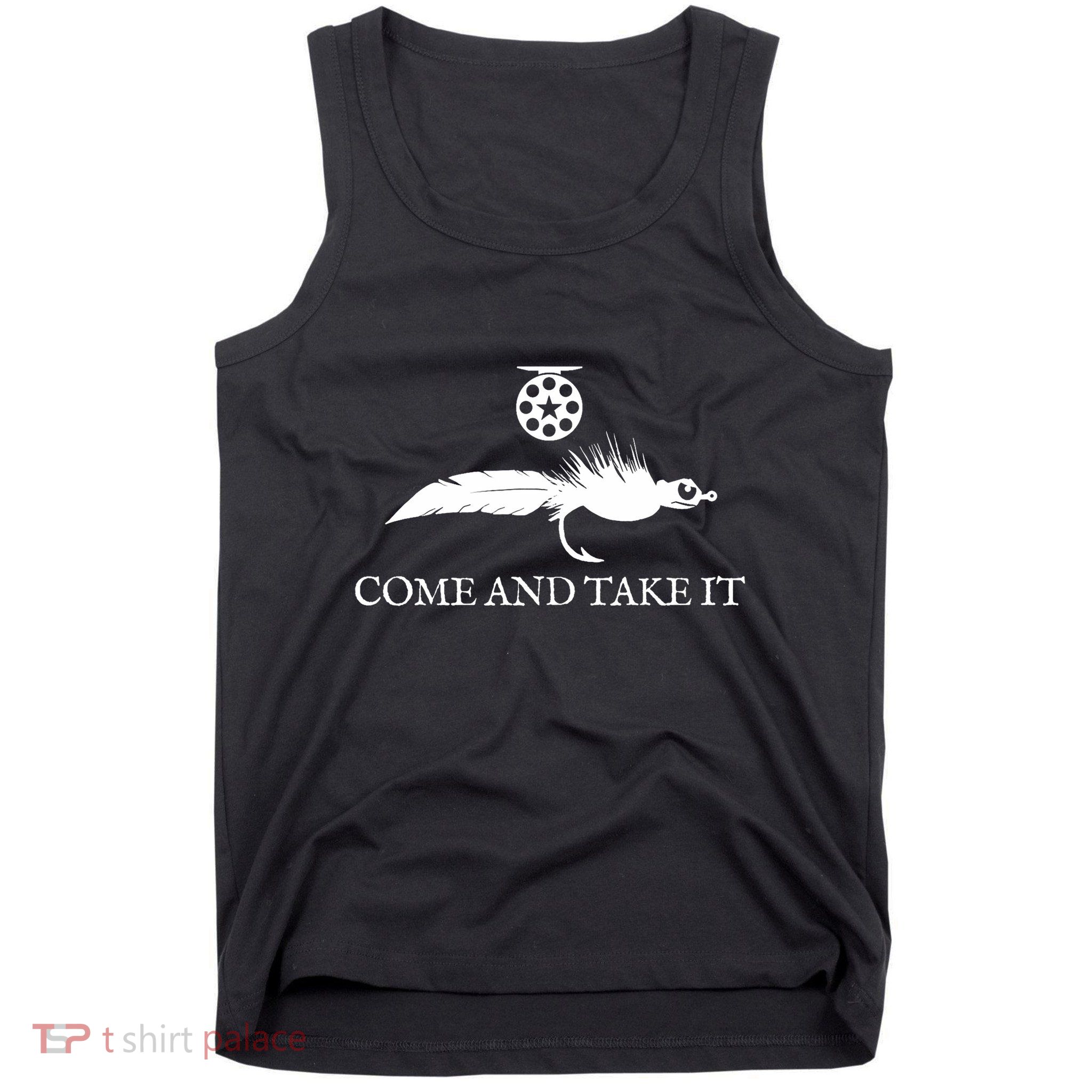 Come And Take It Fly Fishing Lure Tank Top