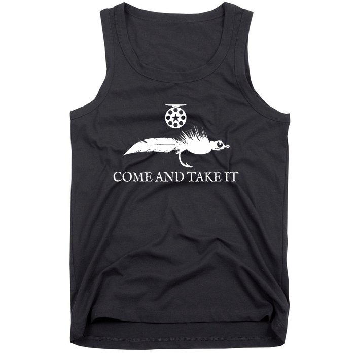 Come And Take It Fly Fishing Lure Tank Top