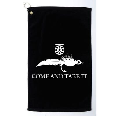 Come And Take It Fly Fishing Lure Golf Towel