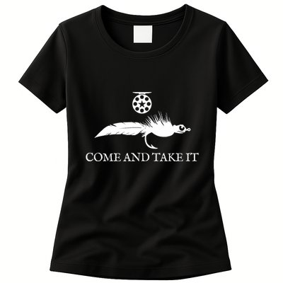 Come And Take It Fly Fishing Lure Womens T-Shirt