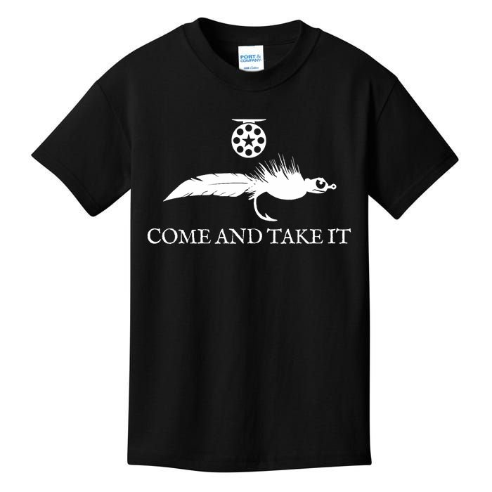 Come And Take It Fly Fishing Lure Kids T-Shirt