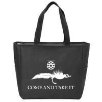 Come And Take It Fly Fishing Lure Zip Tote Bag