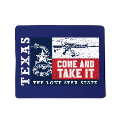 Come And Take It 2nd Amendment Guns Texas Don't Tread On Me Mousepad
