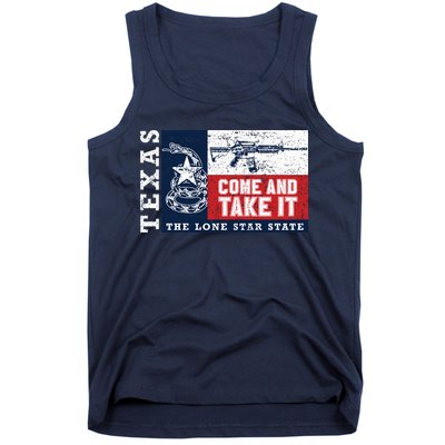 Come And Take It 2nd Amendment Guns Texas Don't Tread On Me Tank Top