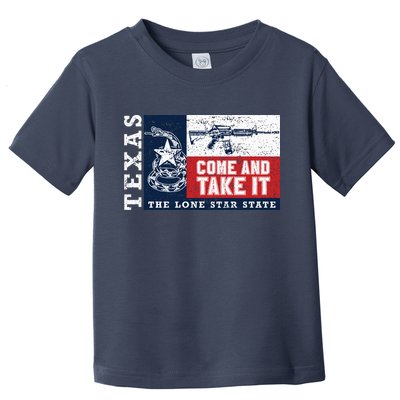Come And Take It 2nd Amendment Guns Texas Don't Tread On Me Toddler T-Shirt