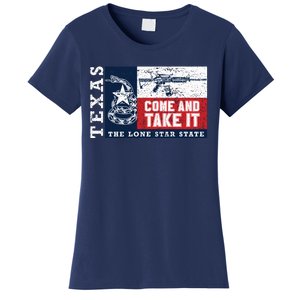 Come And Take It 2nd Amendment Guns Texas Don't Tread On Me Women's T-Shirt