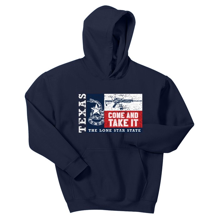 Come And Take It 2nd Amendment Guns Texas Don't Tread On Me Kids Hoodie