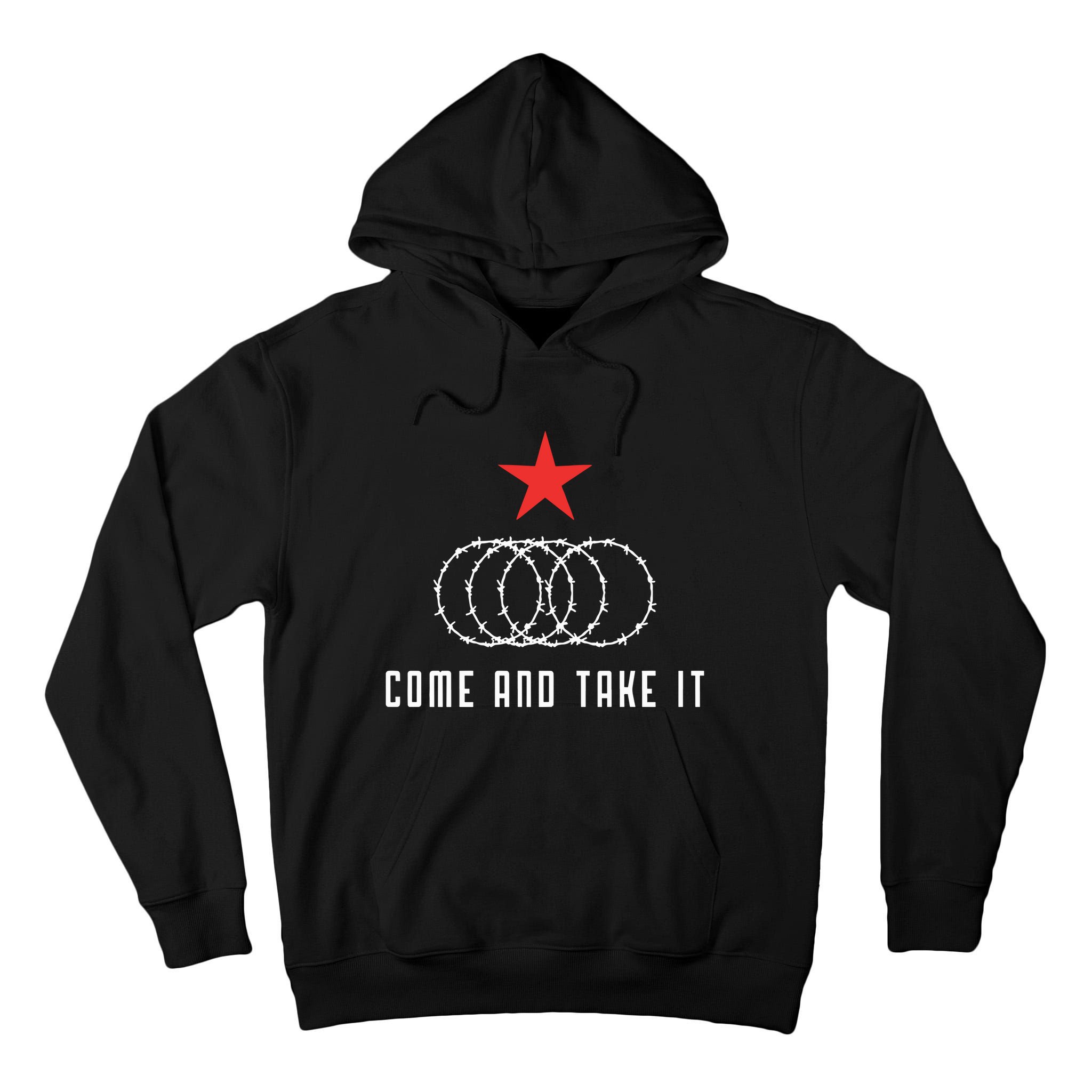 Come And Take It Texas Border Razor Wire Immigration Patriotic Tall Hoodie