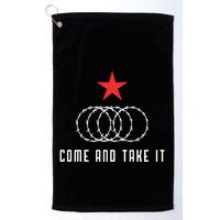 Come And Take It Texas Border Razor Wire Immigration Patriotic Golf Towel