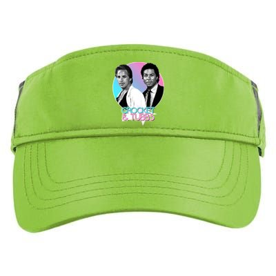 Crockett And Tubbs )( Retro Miami Vice 80s Tribute Adult Drive Performance Visor