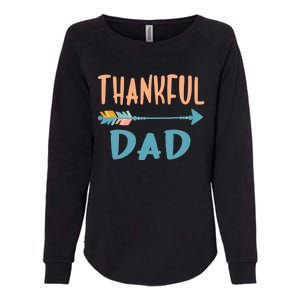 Cute Arrow Thankful Dad Funny Thanksgiving Day Gifts Womens California Wash Sweatshirt