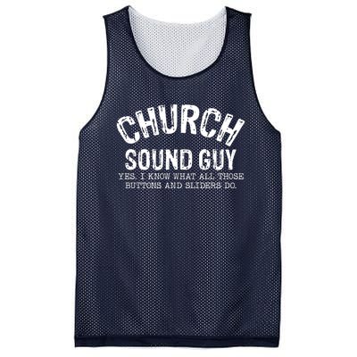 Church Audio Techs Mesh Reversible Basketball Jersey Tank