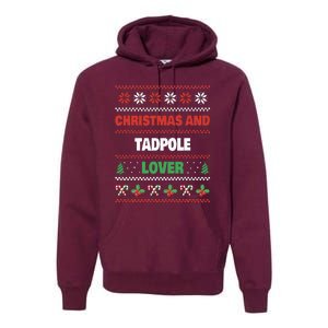 Christmas And Tadpole Lover Tadpole Ugly Christmas Premium Hoodie