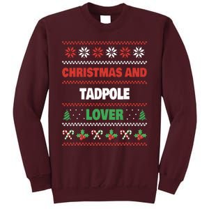 Christmas And Tadpole Lover Tadpole Ugly Christmas Tall Sweatshirt