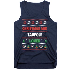 Christmas And Tadpole Lover Tadpole Ugly Christmas Tank Top