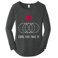 Come And Take It Texas Border Razor Wire Women's Perfect Tri Tunic Long Sleeve Shirt