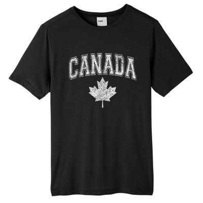 CANADA ATHLETIC TEAM SPORTS FLAG VARSITY STYLE MAPLE LEAF Tall Fusion ChromaSoft Performance T-Shirt