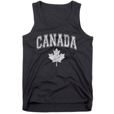 CANADA ATHLETIC TEAM SPORTS FLAG VARSITY STYLE MAPLE LEAF Tank Top