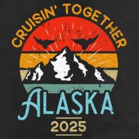 Cruising Alaska Together 2025 Cruise Trip Vacation Matching 7 Panel Mesh Trucker Snapback Hat