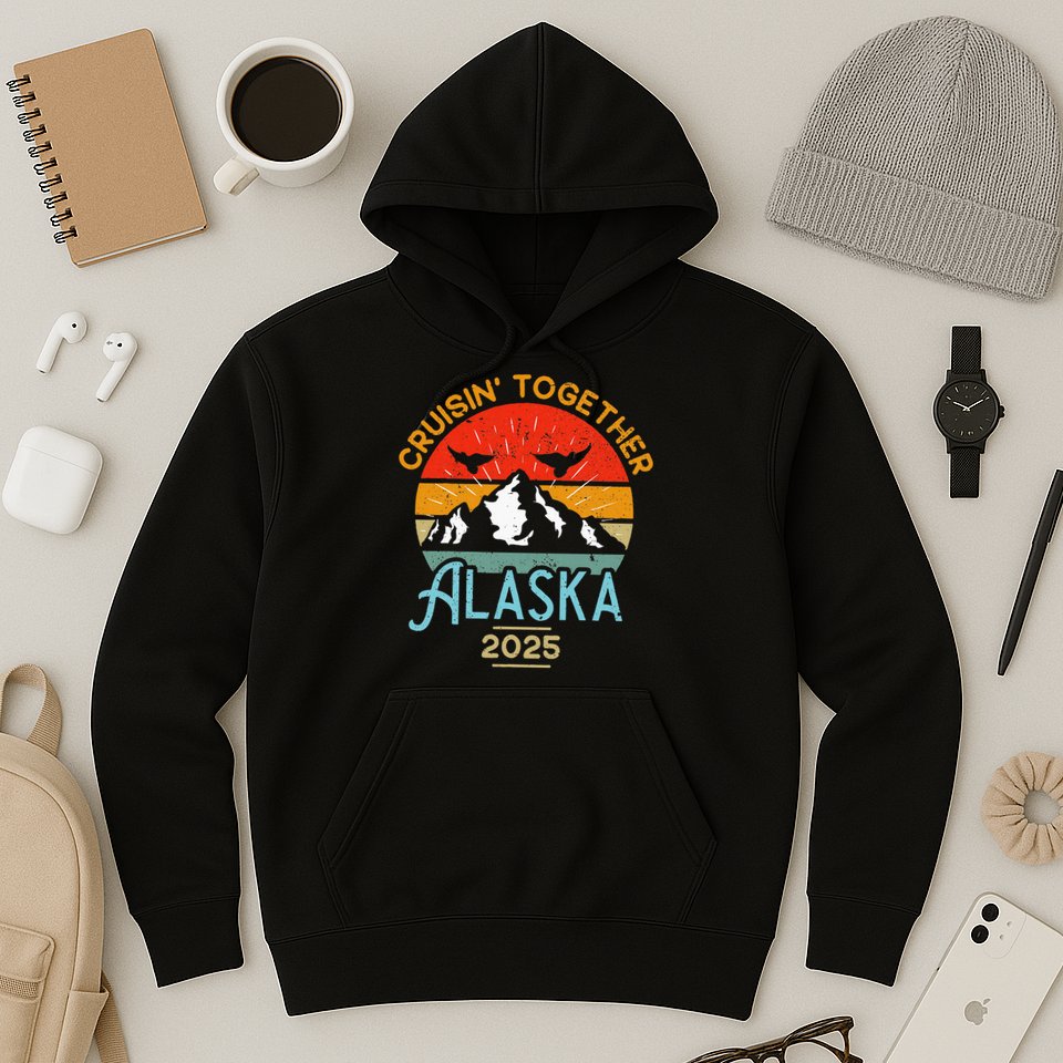 Cruising Alaska Together 2025 Cruise Trip Vacation Matching Hoodie