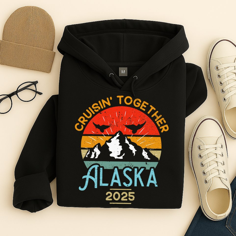 Cruising Alaska Together 2025 Cruise Trip Vacation Matching Hoodie