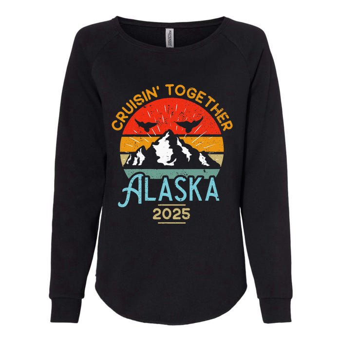 Cruising Alaska Together 2025 Cruise Trip Vacation Matching Womens California Wash Sweatshirt