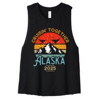 Cruising Alaska Together 2025 Cruise Trip Vacation Matching Women's Racerback Cropped Tank