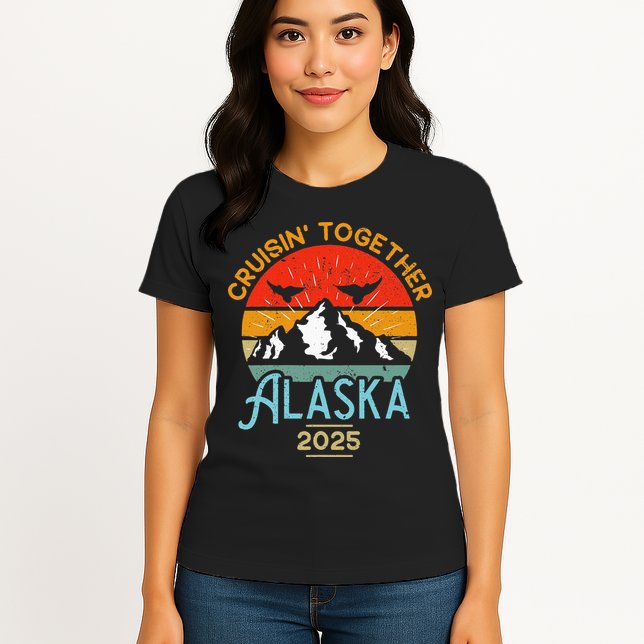 Cruising Alaska Together 2025 Cruise Trip Vacation Matching Womens T-Shirt