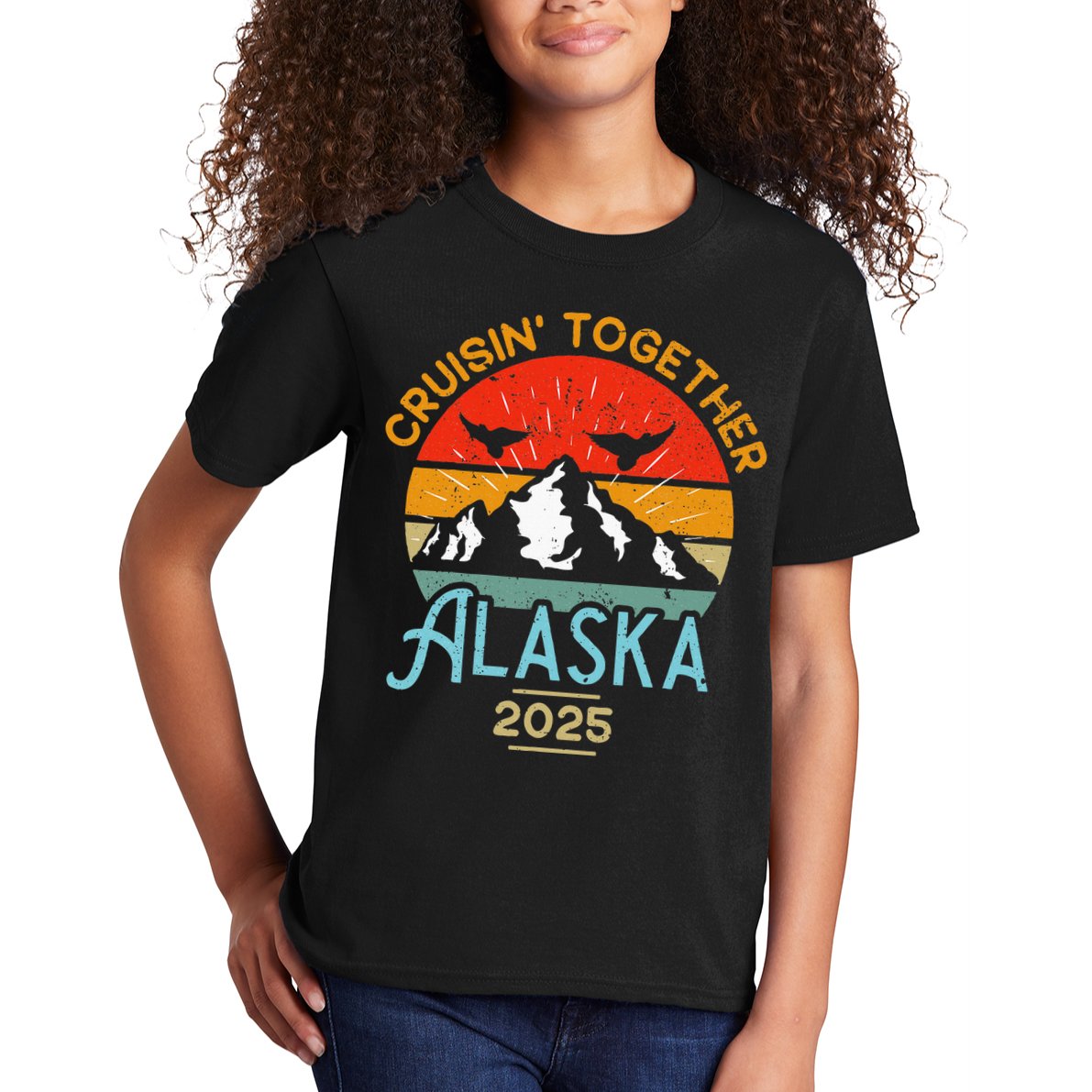 Cruising Alaska Together 2025 Cruise Trip Vacation Matching Kids T-Shirt