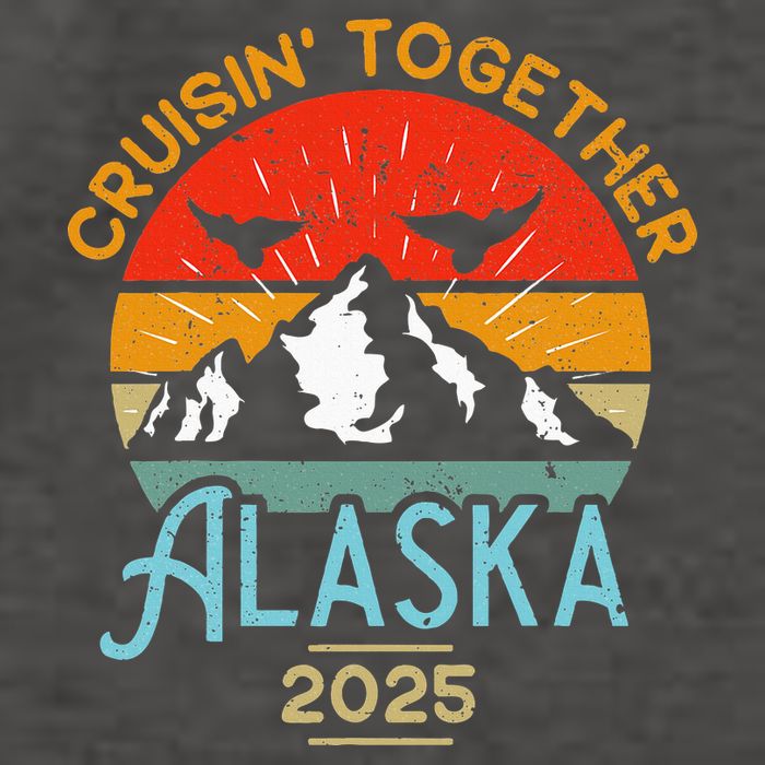 Cruising Alaska Together 2025 Cruise Trip Vacation Matching Vector Backpack