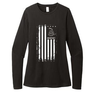 Come And Take It Great Gift American Flag Snake Great Gift Pro 2nd Adt Gift Womens CVC Long Sleeve Shirt