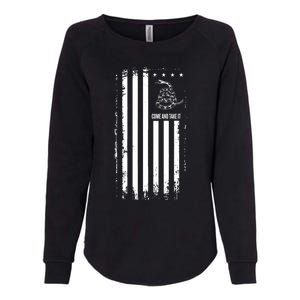 Come And Take It Great Gift American Flag Snake Great Gift Pro 2nd Adt Gift Womens California Wash Sweatshirt