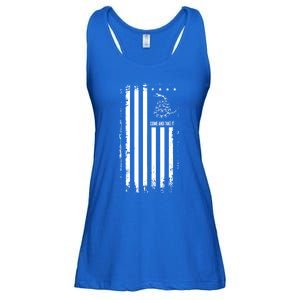 Come And Take It Great Gift American Flag Snake Great Gift Pro 2nd Adt Gift Ladies Essential Flowy Tank