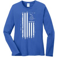 Come And Take It Great Gift American Flag Snake Great Gift Pro 2nd Adt Gift Ladies Long Sleeve Shirt